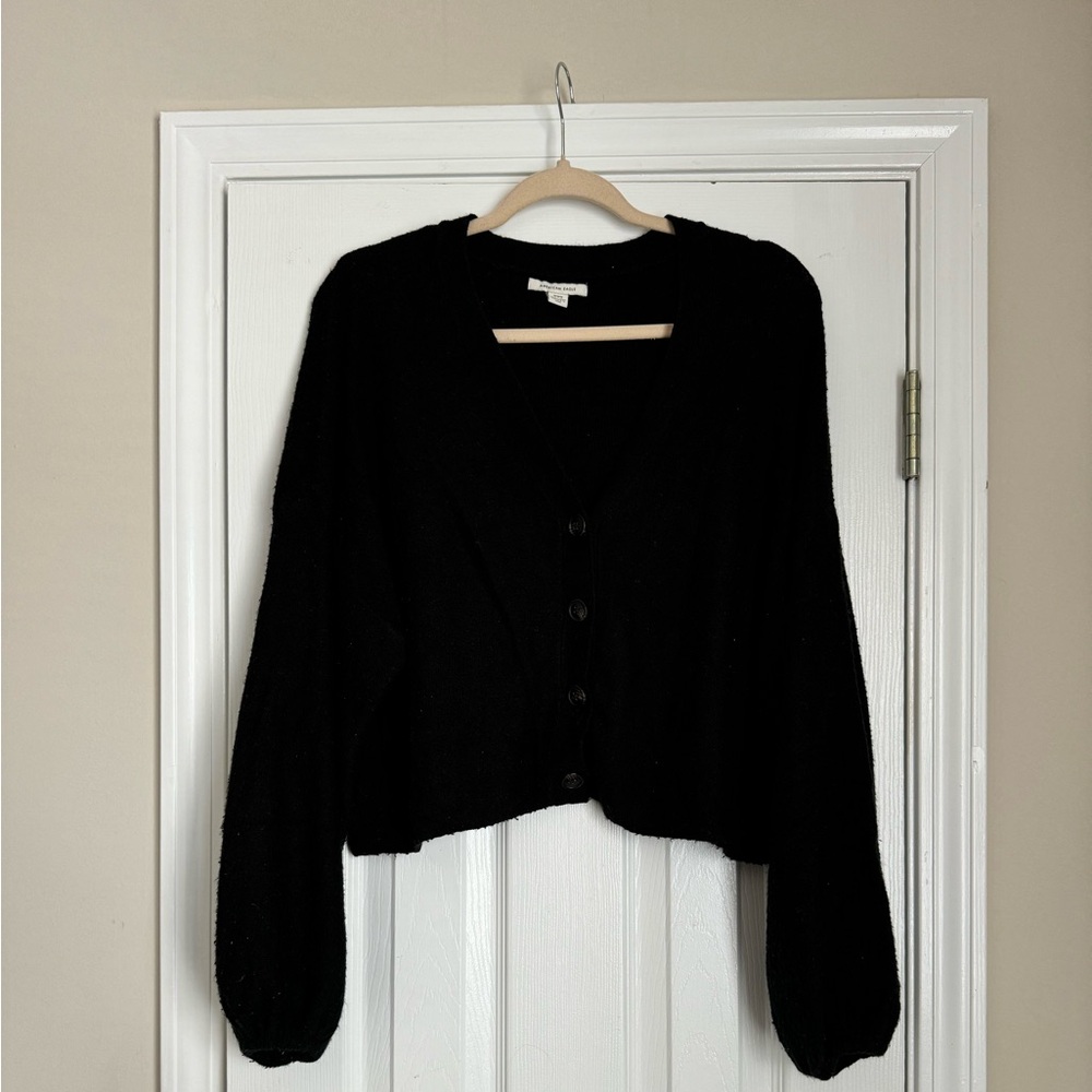 Cropped button up cardigan